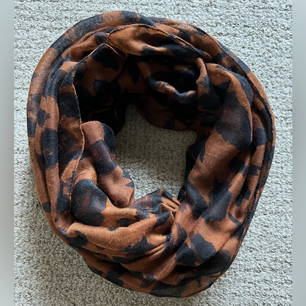 Leopard Print Infinity Scarf